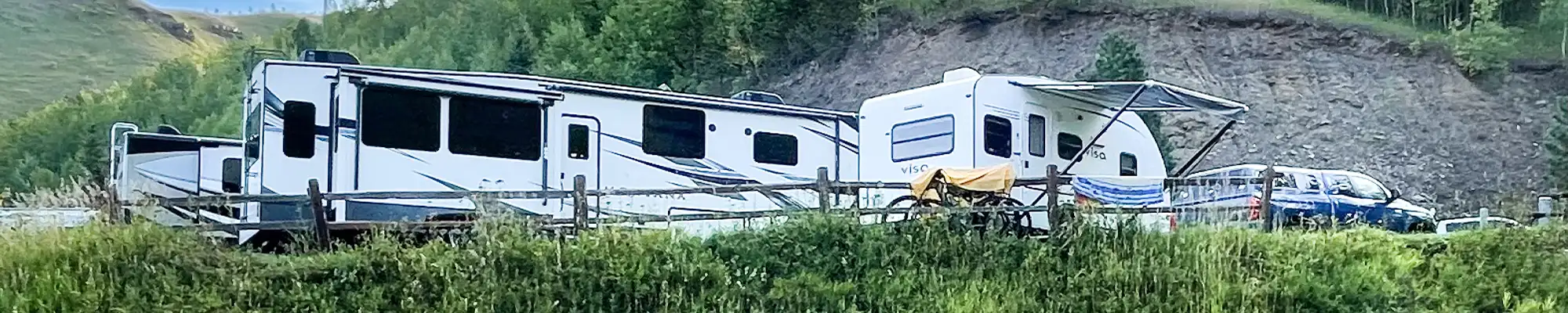 RVs at campground