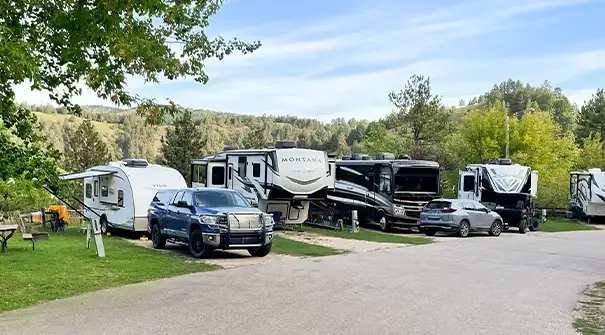 RVs at Whistler Gulch