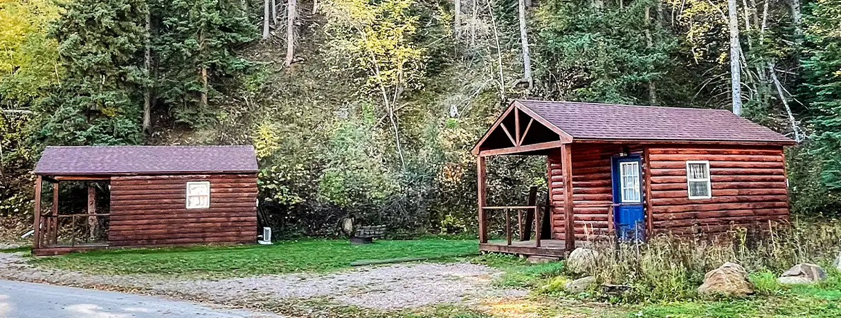 two cabins at Whistler Gulch
