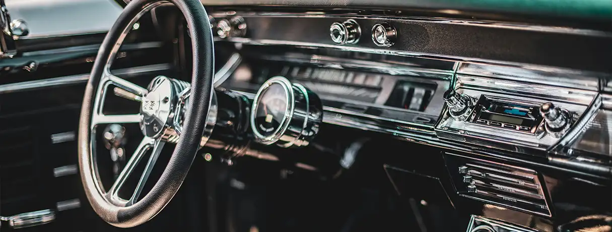classic car interior